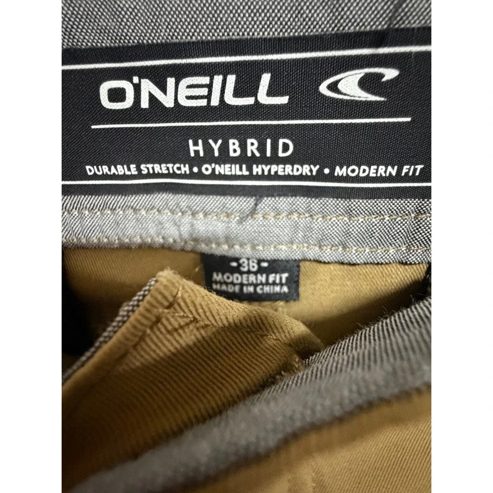 O'Neill Hybrid Hyperdry Chino Pants Mens 36 Khaki Modern Fit Stretch Golf Casual
